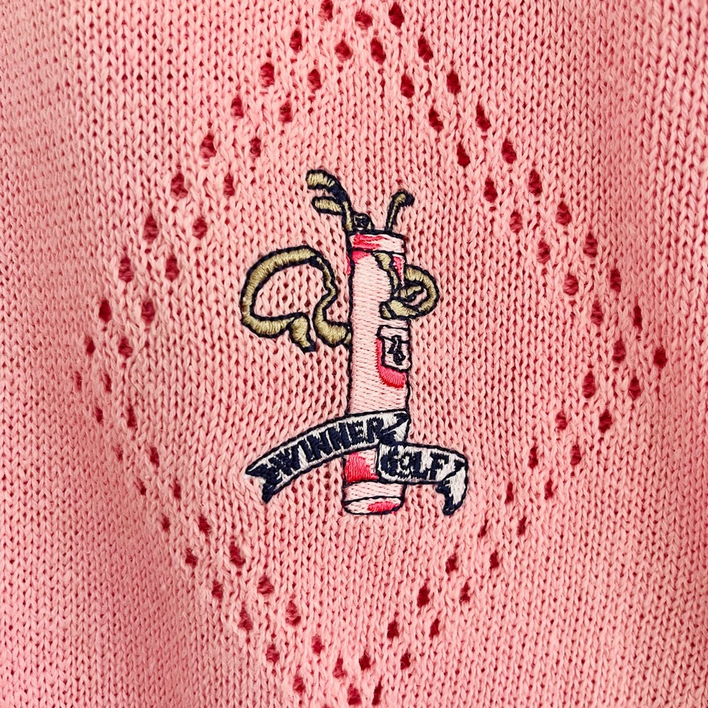 1980s Vintage Golf Embroidered Sweater Vest - Picture 4 of 7